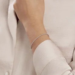 Marc Orian Bracelets|Bijoux Fantaisie > Bracelet Cacilda Maille Corde Argent Blanc