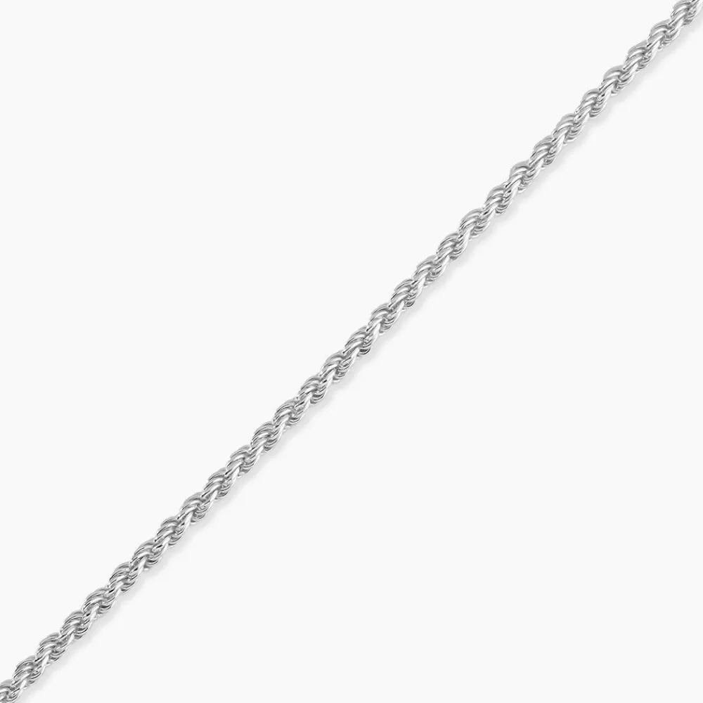 Marc Orian Bracelets|Bijoux Fantaisie > Bracelet Cacilda Maille Corde Argent Blanc