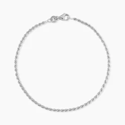 Marc Orian Bracelets|Bijoux Fantaisie > Bracelet Cacilda Maille Corde Argent Blanc
