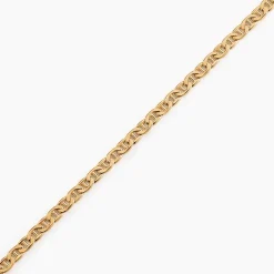 Marc Orian Bracelets Or|Bracelets Homme > Bracelet Capucin Or Jaune Maille Marine Plate