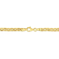 Marc Orian Bracelets Or|Bracelets Homme > Bracelet Capucin Or Jaune Maille Marine Plate