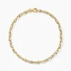 Bracelet Carlo Or Bicolore Maille Marine Ronde