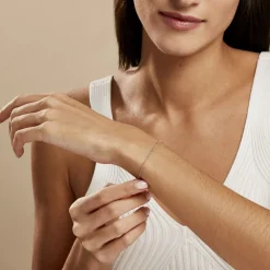 Marc Orian Bracelets|Idées Cadeaux Femme > Bracelet Cherame Maille Criss Cross Argent Blanc