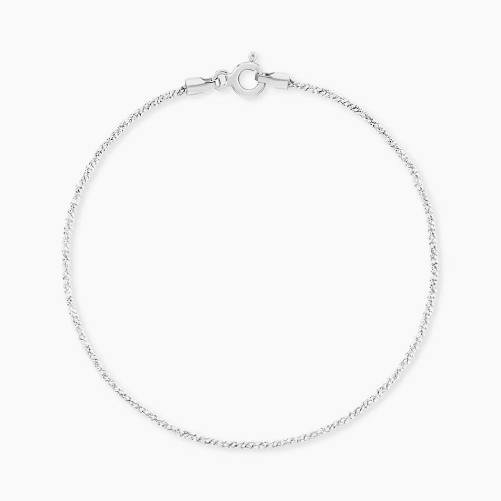 Marc Orian Bracelets|Idées Cadeaux Femme > Bracelet Cherame Maille Criss Cross Argent Blanc