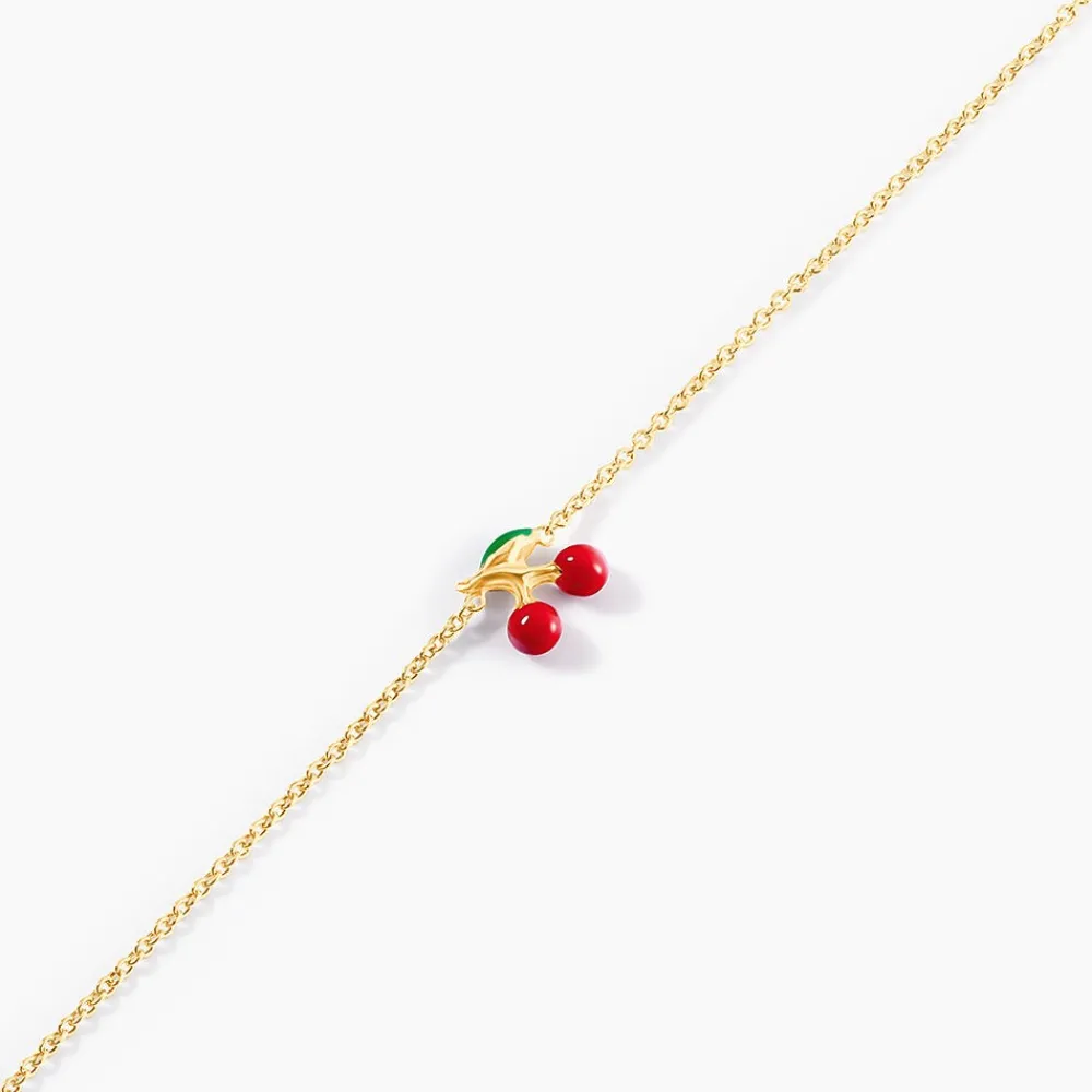 Marc Orian Bracelets Or|Bracelets Enfants > Bracelet Cherry Cerise Or Jaune