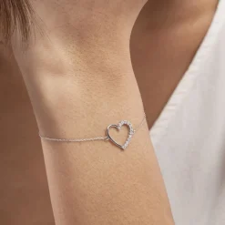 Marc Orian Bracelets Or|Bracelets Chaînes > Bracelet Chlora Or Blanc Diamant