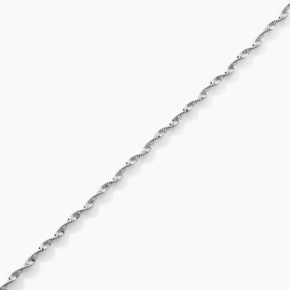 Marc Orian Bracelets|Bijoux Fantaisie > Bracelet Ciana Torsade Diamante Argent Blanc