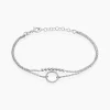 Bracelet Claramay Argent Blanc
