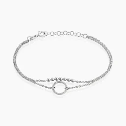 Bracelet Claramay Argent Blanc