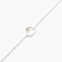 Bracelet Cleane Or Jaune Argent Blanc Oxyde De Zirconium