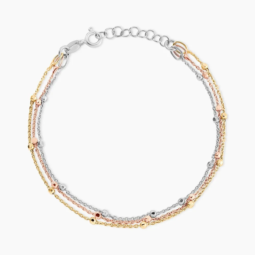 Marc Orian Bracelets|Idées Cadeaux Femme > Bracelet Clorinthe Argent Tricolore