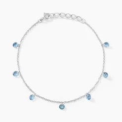 Bracelet Collie Argent Blanc Oxyde De Zirconium