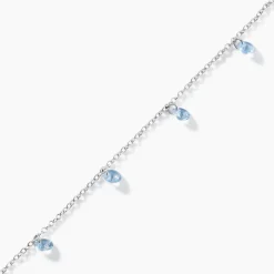 Bracelet Collie Argent Blanc Oxyde De Zirconium