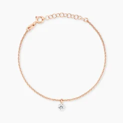 Bracelet Constantin Argent Rose Oxyde De Zirconium