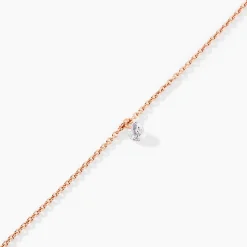 Bracelet Constantin Argent Rose Oxyde De Zirconium