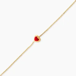 Marc Orian Bracelets Or|Bracelets Enfants > Bracelet Coralie Coeur Or Jaune