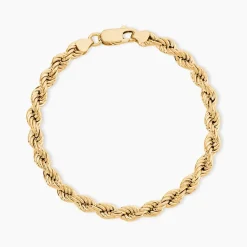 Bracelet Cordelia Maille Corde Or Jaune