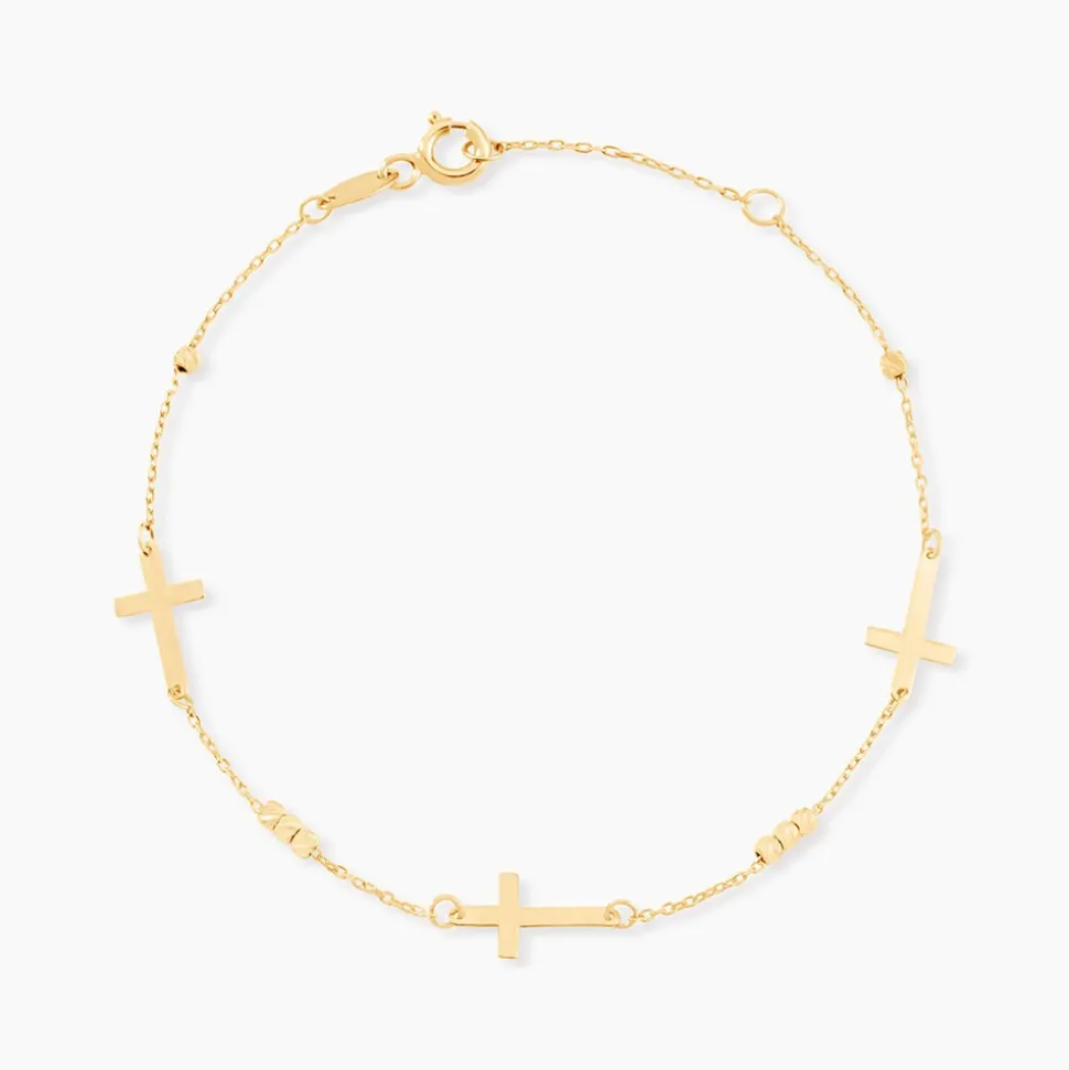 Bracelet Cruza Or Jaune