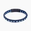 Bracelet Cuir De Vache Bleu
