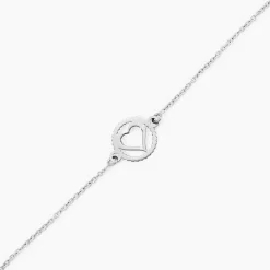 Marc Orian Bracelets Chaînes|Bracelets > Bracelet Cuore Argent Blanc
