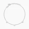 Marc Orian Bracelets|Bijoux Fantaisie > Bracelet Cœur D'amour Argent Blanc