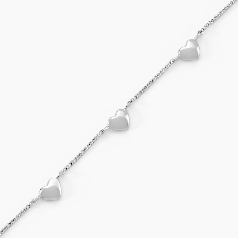 Marc Orian Bracelets|Bijoux Fantaisie > Bracelet Cœur D'amour Argent Blanc
