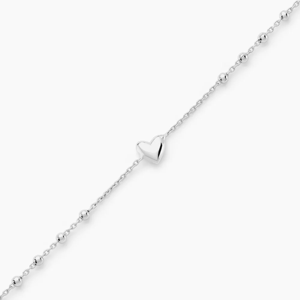 Marc Orian Bracelets|Bijoux Coeur > Bracelet Cœur D'amour Argent Blanc