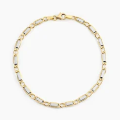 Marc Orian Bracelets Or|Bracelets Homme > Bracelet Danae Plaquette Or Bicolore