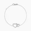 Bracelet Davia Argent Blanc Oxyde De Zirconium