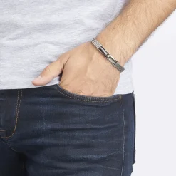 JOURDAN Bracelets Homme|Bracelets Acier Inoxydable > Bracelet Davilia Or Acier Bicolore