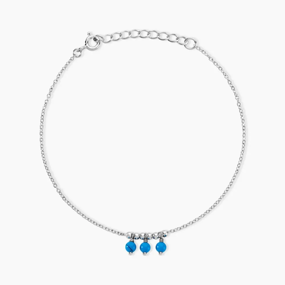 Marc Orian Bracelets|Bijoux Fantaisie > Bracelet Della Argent Blanc Turquoise