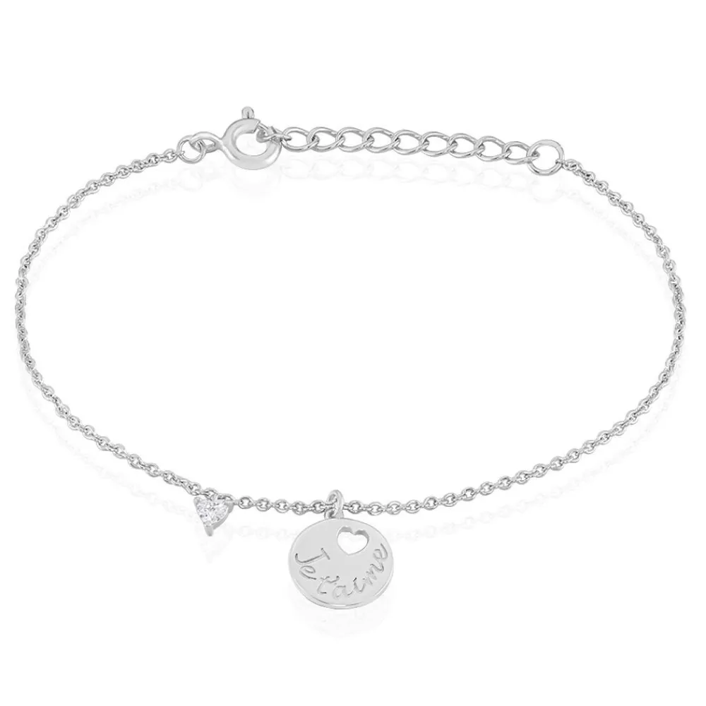 Marc Orian Bijoux Zirconium|Bracelets > Bracelet Denzel Argent Blanc Oxyde De Zirconium