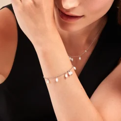 Bracelet Didem Argent Blanc Perle De Culture