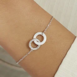 Marc Orian Bracelets|Bijoux Fantaisie > Bracelet Dina Argent Blanc Céramique Et Oxyde De Zirconium argent blanc céramique blanche