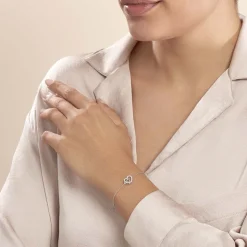 Bracelet Donatiane Argent Blanc Oxyde De Zirconium