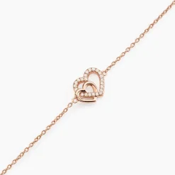 Bracelet Donatiane Argent Rose Oxyde De Zirconium