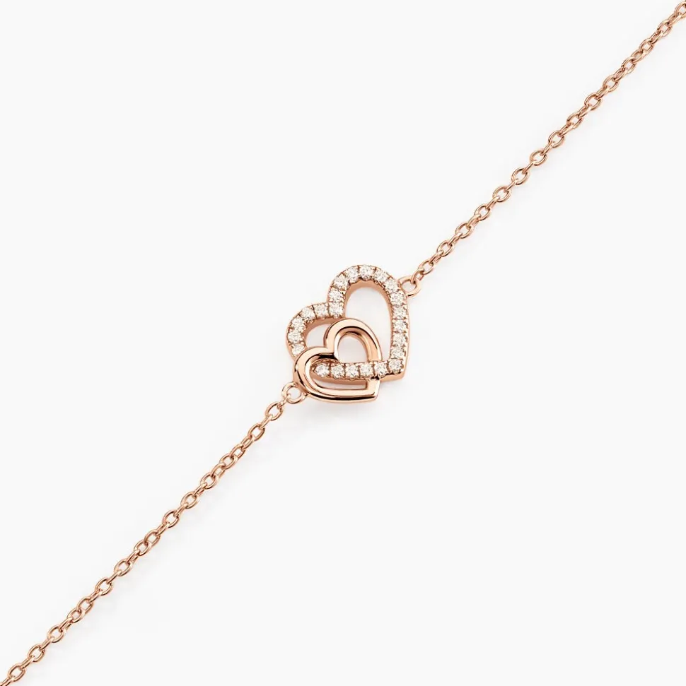 Bracelet Donatiane Argent Rose Oxyde De Zirconium