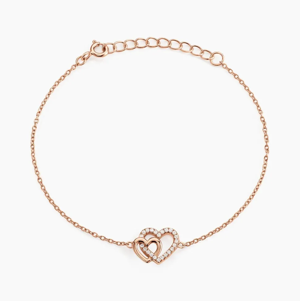 Bracelet Donatiane Argent Rose Oxyde De Zirconium