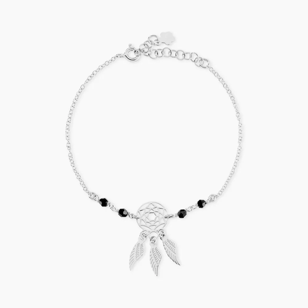 Marc Orian Bracelets|Idées Cadeaux Femme > Bracelet Dream Catcher Argent Blanc Pierre De Synthese