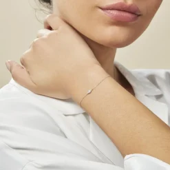 Marc Orian Bracelets Or|Bracelets Diamant > Bracelet Eirena Or Blanc Diamant