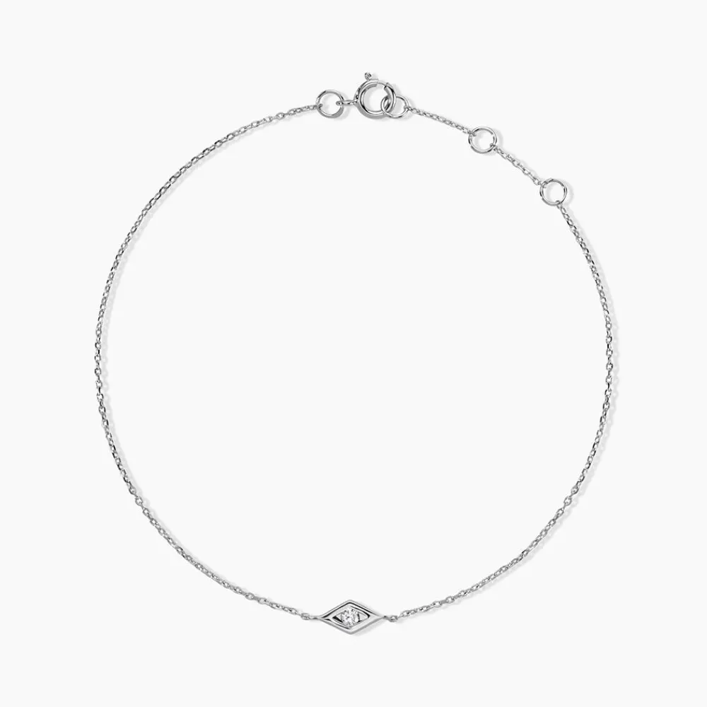 Marc Orian Bracelets Or|Bracelets Diamant > Bracelet Eirena Or Blanc Diamant