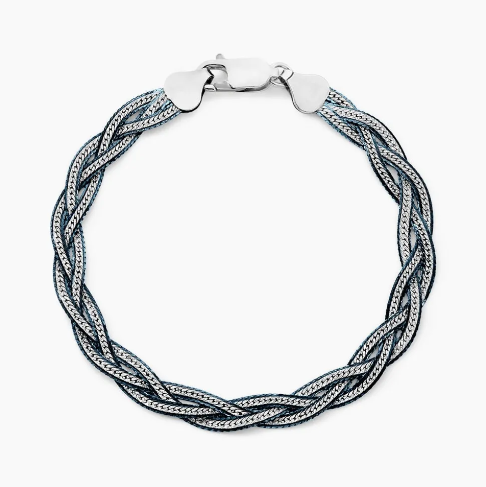 Bracelet Elae Argent Bicolore