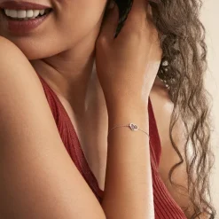 Marc Orian Bracelets Or|Cadeaux Mariage > Bracelet Eliana Or Blanc Amethyste Et Oxyde De Zirconium