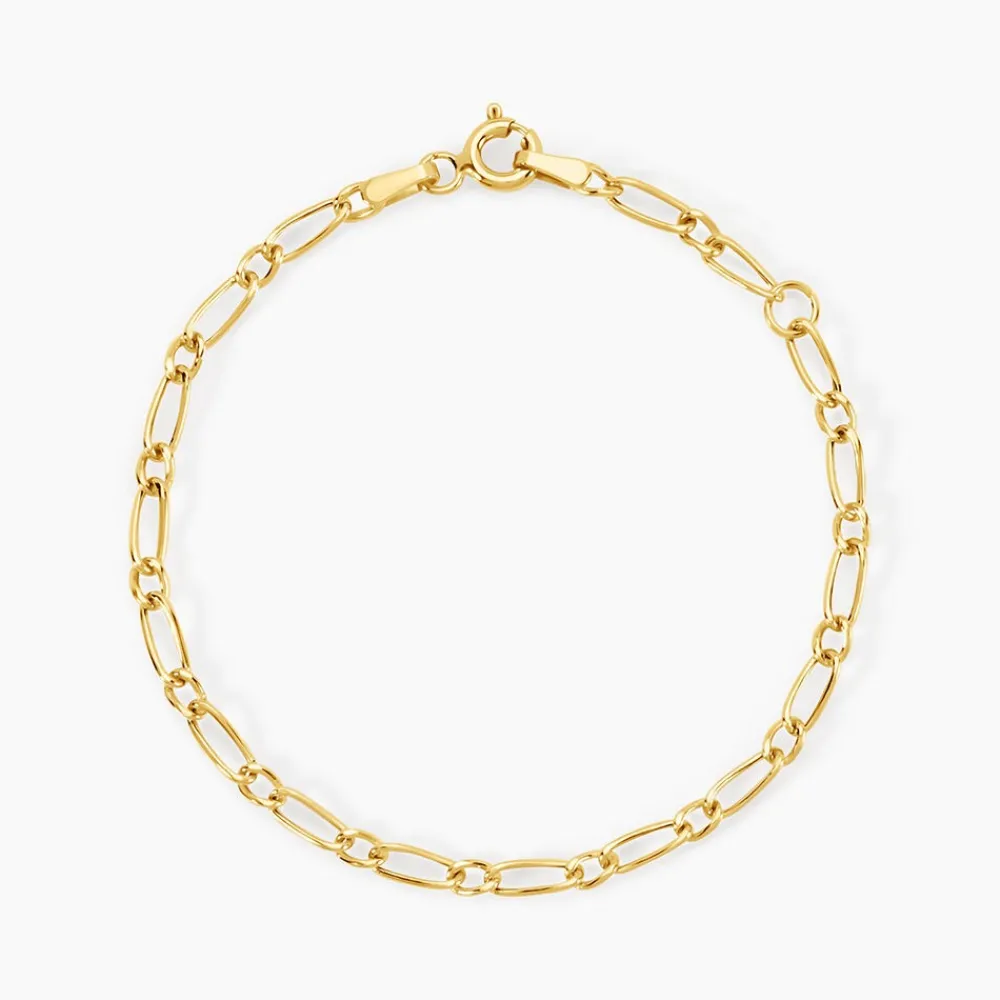 Marc Orian Bracelets Or|Bracelets Mailles > Bracelet Esma Maille Alternee 1/3 Or Jaune