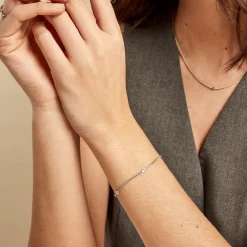 Marc Orian Bracelets|Bijoux Fantaisie > Bracelet Eternity Argent Blanc Oxyde De Zirconium