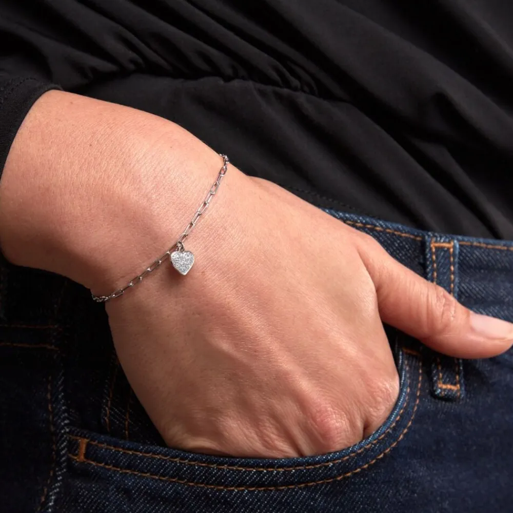 Marc Orian Bracelets|Bijoux Fantaisie > Bracelet Etincelante Argent Blanc