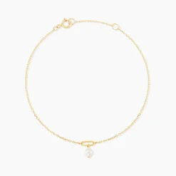 Bracelet Eusebios Or Jaune Perle De Culture