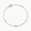 Bracelet Eva Acier Jaune Cristal
