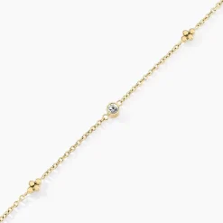 Bracelet Eva Acier Jaune Cristal