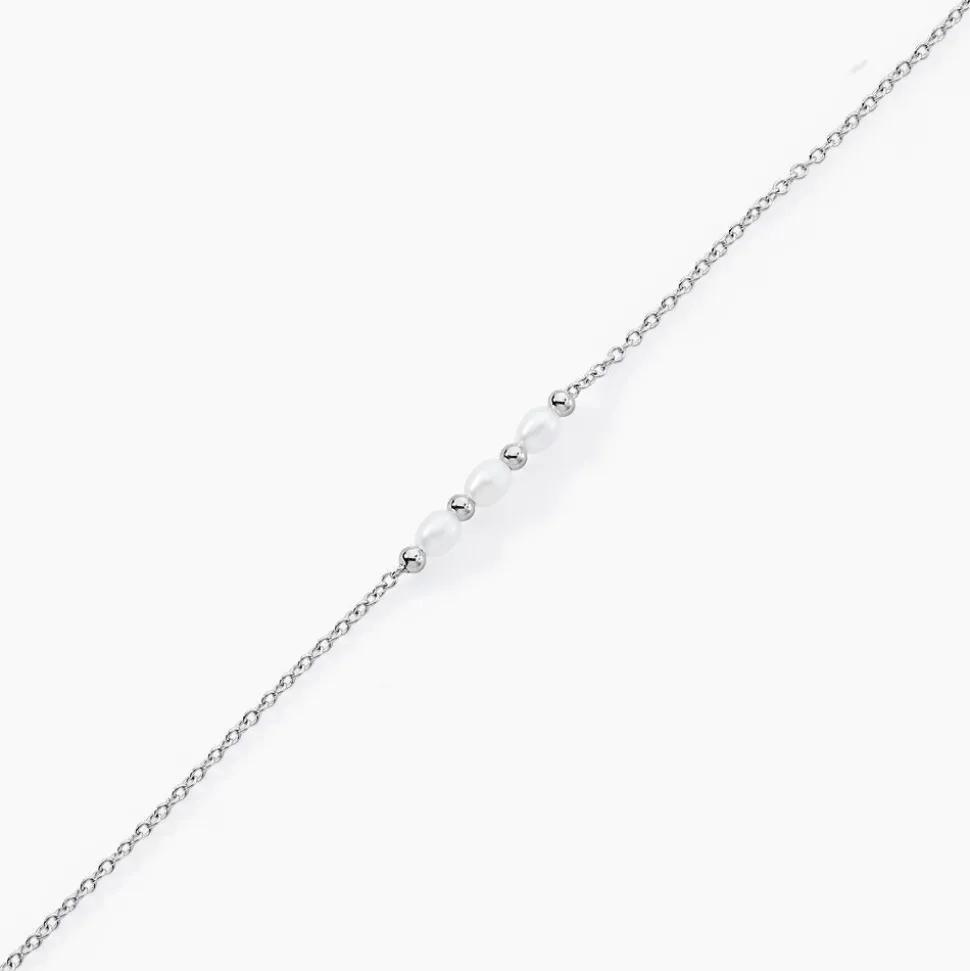 Bracelet Felisia Argent Blanc Perle De Culture